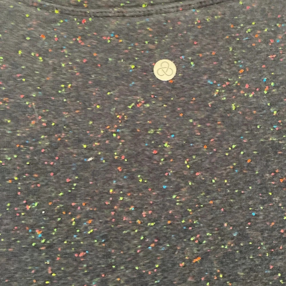 Zella Navy Highlighter Neon Confetti Splatter Sweatshirt Size Large Athleisure - Picture 8 of 9